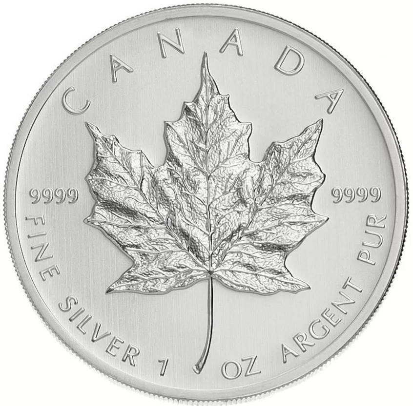 1 oz Canadian Maple Leaf Silver Coin BU Random Year Arch City Bullion